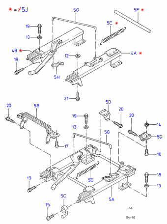 Escort/Orion EA 1990-1995 Europe 1990