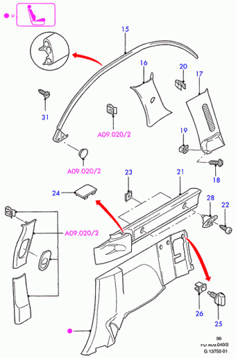 Mondeo FD 1992-1996 Europe 1992