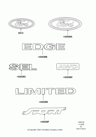 Edge 2007-2014 / MKX 2007-2015 (Q1) America 2009