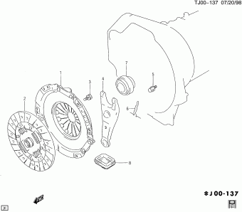 Tracker (2WD) 2003 (L34) ENGINE,2.0L MFI,DOHC 4 CYL