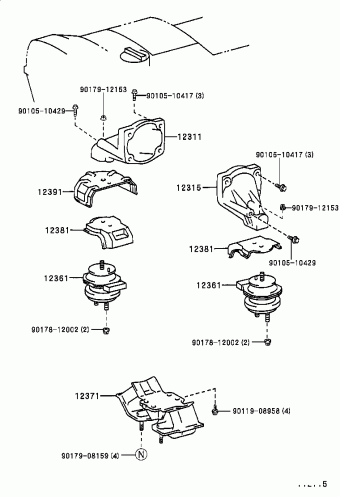 LEXUS IS200/300 JCE10R-AEAVFQ GXE10,JCE10