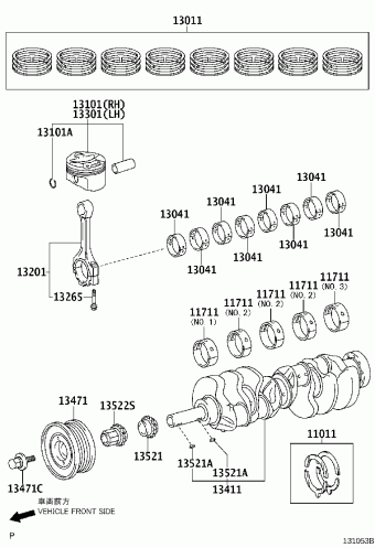 LEXUS LS460/460L USF41L-AEZGKV USF4#
