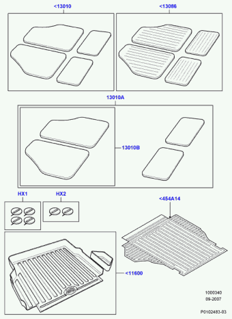 Range Rover (GCAT) 2002-2009 19.11.2003 Bleu Adriatique