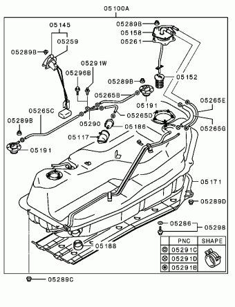 SPACE GEAR/L400 VAN Europe (EUROPE) PB5V