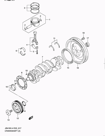 Grand Vitara JB424 JB424X-7 (E10,E48,E96)