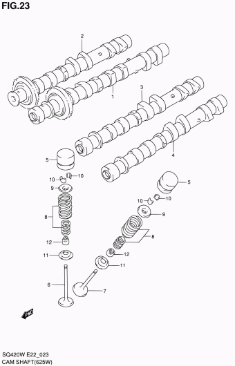 Grand Vitara SQ625 SQ625W (E02,E06,E21,E22,E24)