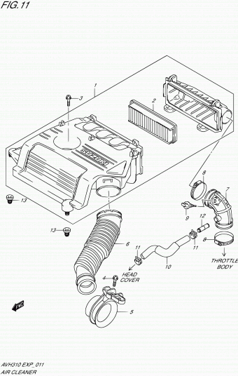 Alto - A-Star/Celerio/800/Fronte/Cultus AVH310 AVH310-2 (P10)