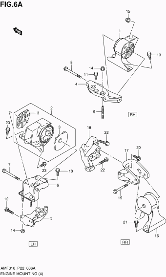 Alto - A-Star/Celerio/800/Fronte/Cultus AMF310 AMF310-2 (E02,E22)