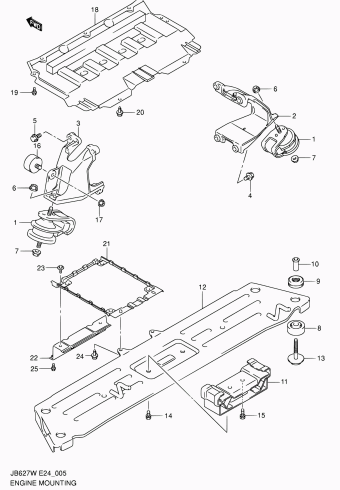 Grand Vitara JB627 JB627W-2 (E09,E10,E43,E85,E96)