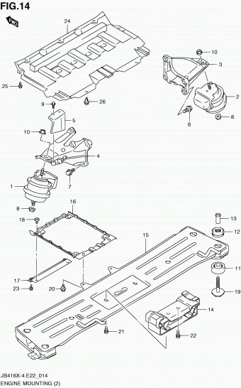 Grand Vitara JB424 JB424X-7 (E10,E48,E96)