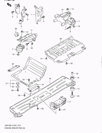 Grand Vitara JB419 JB419XD-4 (E02,E22,E53)