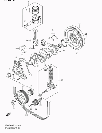 Grand Vitara JB419 JB419XD-4 (E02,E22,E53)