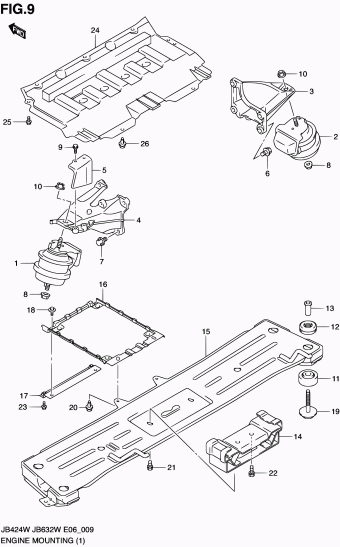 Grand Vitara JB424 JB424W-4 (E06)
