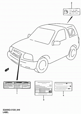 Grand Vitara SQ420 SQ420Q (MY:01-04,CAMI)