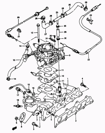Vitara/Sidekick SE416 SE416 (E03,E33:MY 1990)
