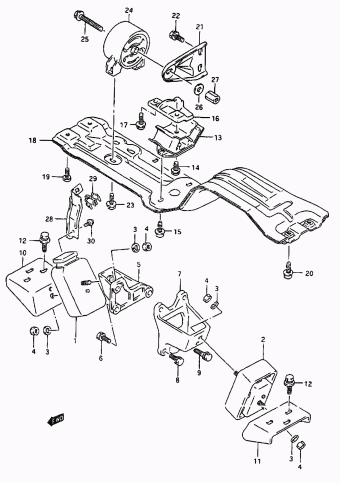 Vitara/Sidekick SE416 SE416 (E03,E33:MY 1995)