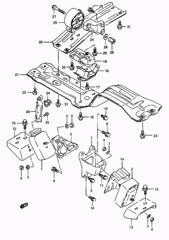 Vitara/Sidekick SE416 SE416 (E03,E33:MY 1994)