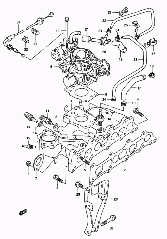 Vitara/Sidekick SE416 SE416 (E03,E33:MY 1995)