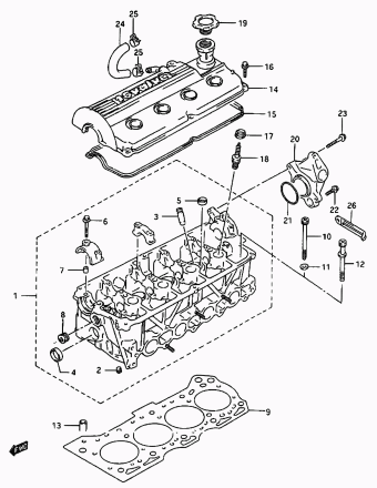 Vitara/Sidekick SE416 SE416 (E03,E33:MY 1995)