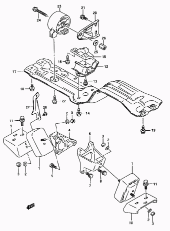 Vitara/Sidekick SE416 SE416 (E03,E28,E33,E60:MY 1997)