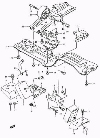 Vitara/Sidekick SE416 SE416 (E03,E28,E33,E60:MY 1996)
