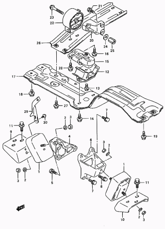 Vitara/Sidekick SE416 SE416 (E03,E28,E33,E60:MY 1996)
