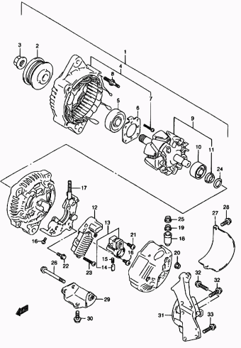 Baleno/Esteem SY418 SY418 (E03,E28,E33,E60:MY 2000)