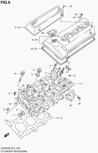 Grand Vitara SQ625 SQ625W (E02,E06,E21,E22,E24)