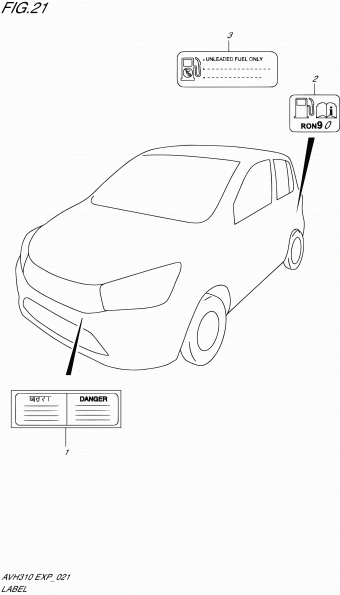 Alto - A-Star/Celerio/800/Fronte/Cultus AVH310 AVH310-2 (P10)