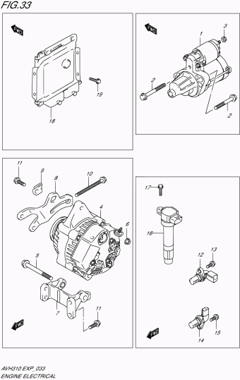 Alto - A-Star/Celerio/800/Fronte/Cultus AVH310 AVH310-2 (P10)