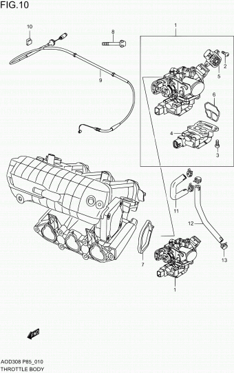 Alto - A-Star/Celerio/800/Fronte/Cultus AOD308 AOD308 (P85)