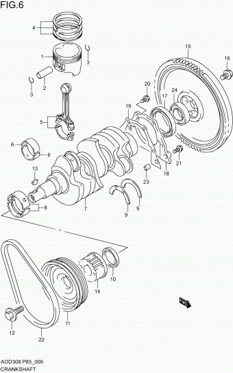 Alto - A-Star/Celerio/800/Fronte/Cultus AOD308 AOD308 (P85)