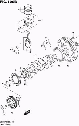 Grand Vitara JB424 JB424W-8 (E96)
