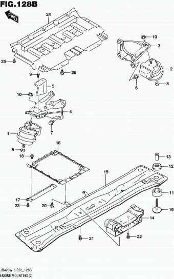 Grand Vitara JB424 JB424W-8 (E96)
