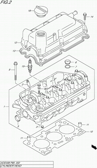 Alto - A-Star/Celerio/800/Fronte/Cultus AOD308 AOD308 (P85)