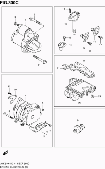 Baleno/Esteem A1K412 A1K412-2 (E02,E22)