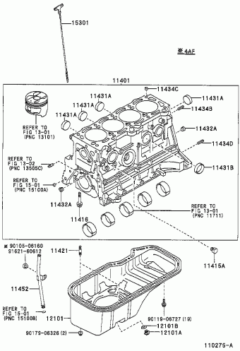 COROLLA SED/WG AE111L-AEPDKV AE11#,CE110,EE11#,ZZE11#