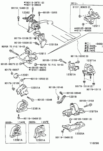 COROLLA SED/WG AE101R-AEMNKW AE10#,CE100,EE10#