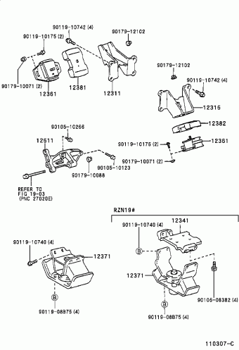 TACOMA RZN150L-CRPDKAB RZN140,150,19#,VZN150,195