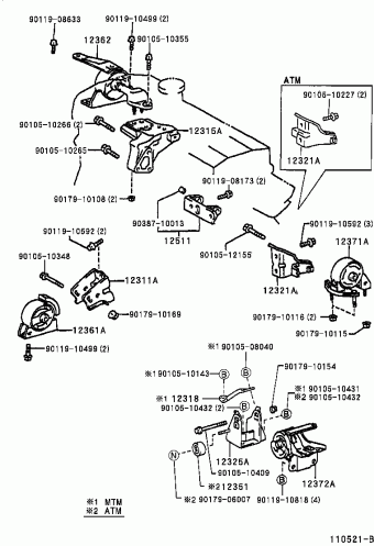 COROLLA HB/LB EE111L-ALMDKW 06.1997