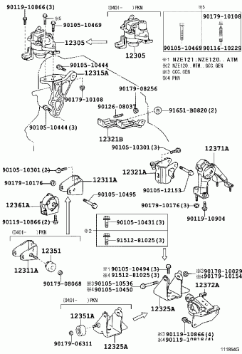 COROLLA/ALTIS SED/WG NZE120L-AEMDK CE120,NZE12#,ZZE12#