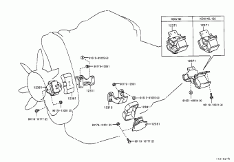 HILUX KDN145L-TRMDYW KDN1##,LN1##,RZN168,173