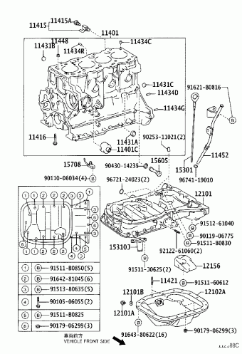 COROLLA HB CDE120L-AHMNYW CDE120,NDE120,ZZE12#