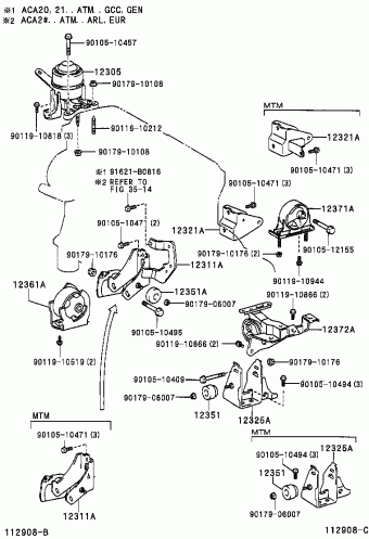 RAV4 ACA23R-AWPNKQ ACA2#,CLA2#,ZCA2#