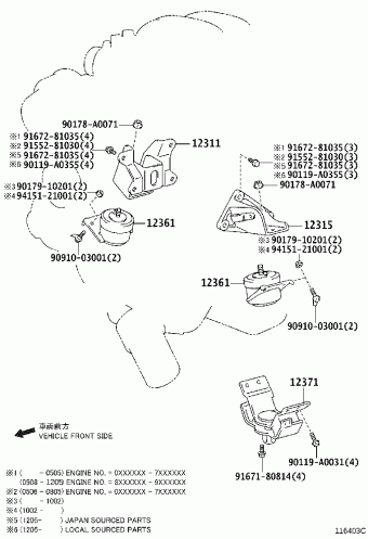 TACOMA GRN245L-PRADKA GRN2##,3##,TRN2##