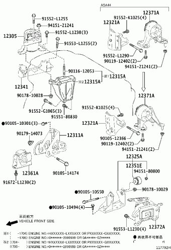 RAV4 ASA42L-ANFXK ALA49,ASA4#,AVA4#,ZSA4#