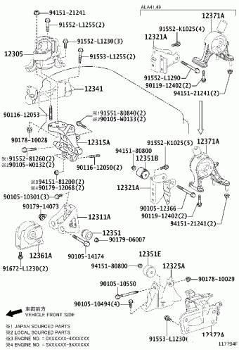 RAV4 ALA49R-ANFMRW ALA4#,ASA44,AVA4#,WWA42,ZSA4#