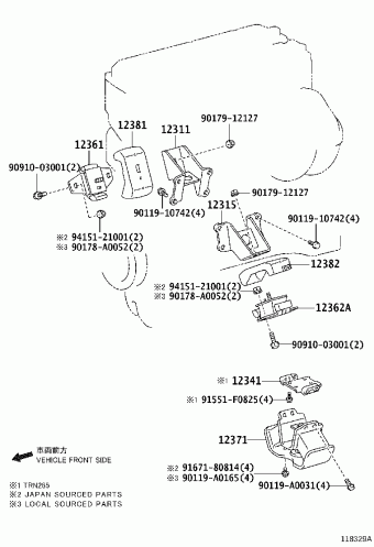 TACOMA TRN240L-TRMDKA GRN2##,3##,TRN2##