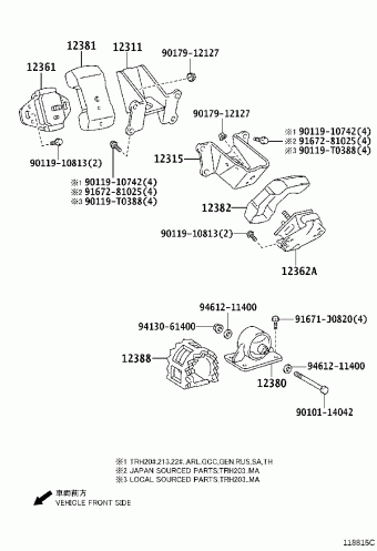 HIACE TRH203L-REMDKV GDH2##,KDH2##,LH2##,TRH2##