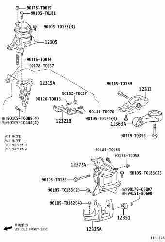 YARIS/VIOS/LIMO NCP150L-BEMRKU NCP15#,NSP15#